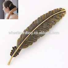 cheap supplier hot alloy leaf shaped chinese hairpin head pin hairpins for hair